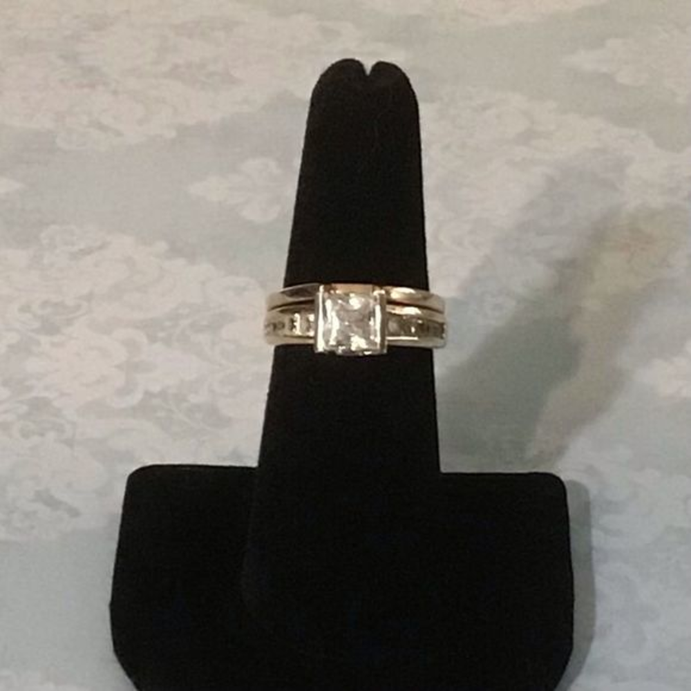 Vintage 14K Yellow Gold Wedding‎ Ring Set 8.62 grams
